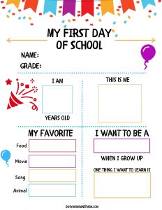 23 Fun First Day of School Interview Questions to Ask Your Kids (Free ...