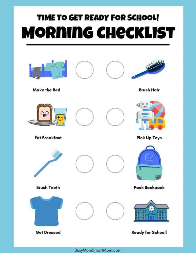 Blank Daily Routine Chart